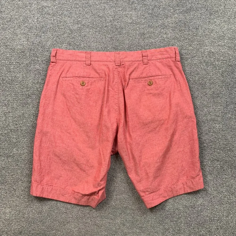 J Crew Shorts Mens 33 Gramercy Cotton Chino Lightweight Flat Front Belt Loops